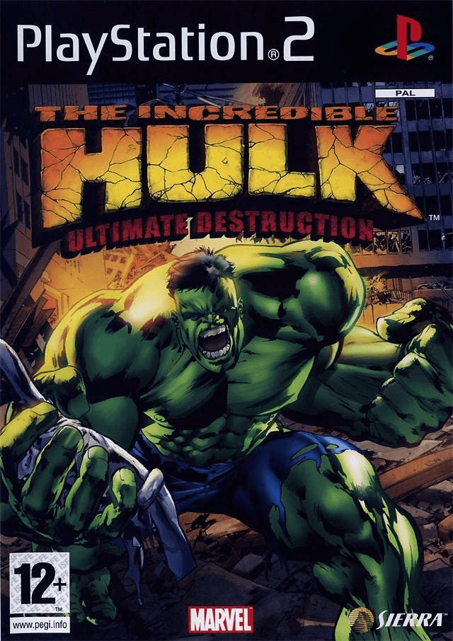 The Incredible Hulk box art for Playstation 2